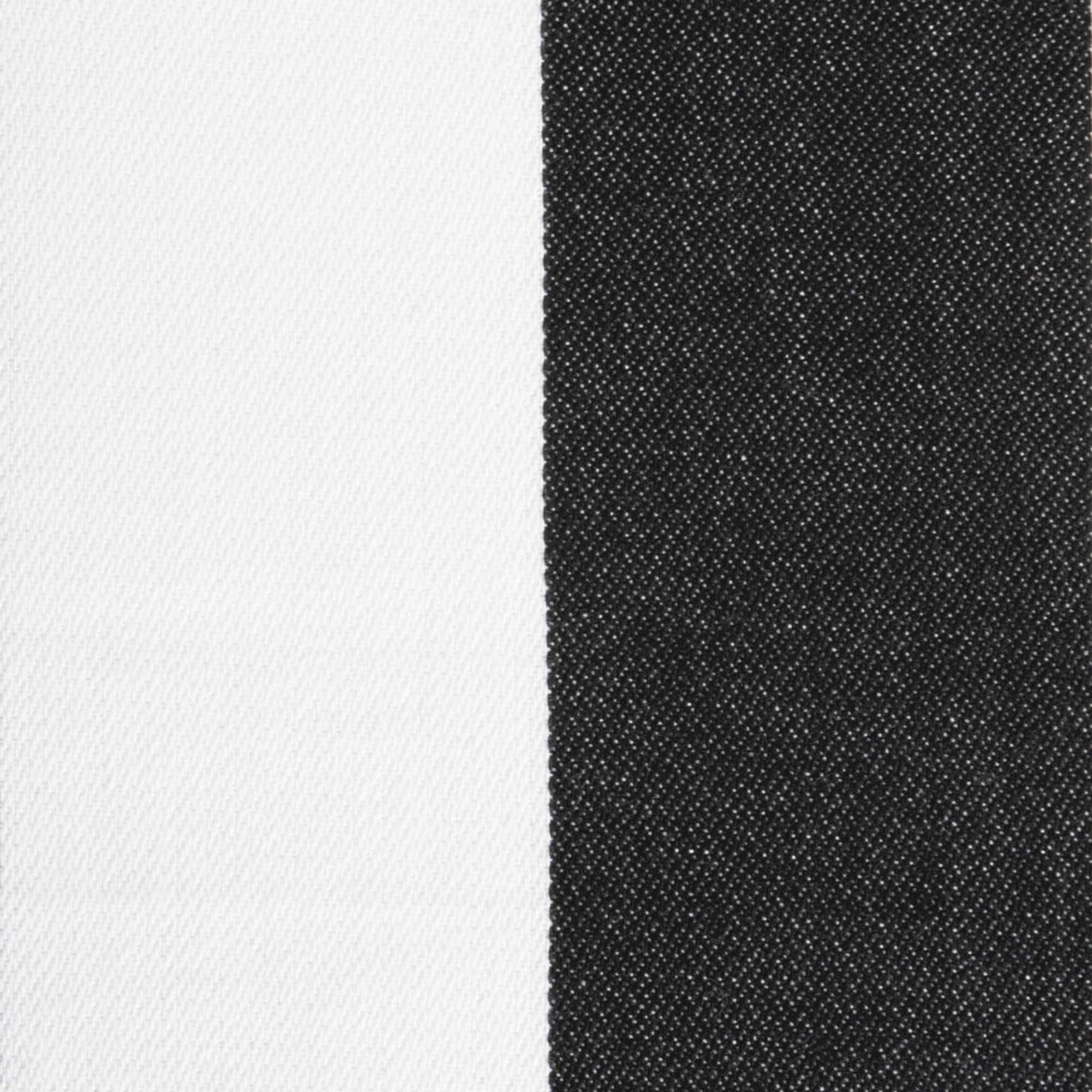 Black/White Dobby Stripe Table Runner 18" x 72"